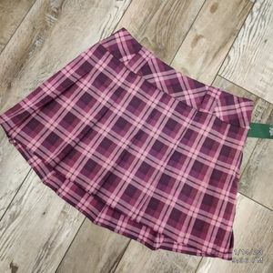 NWT Pleated Skirt Size L Wild Fable brand 3 Shades of Purple w/ side zipper